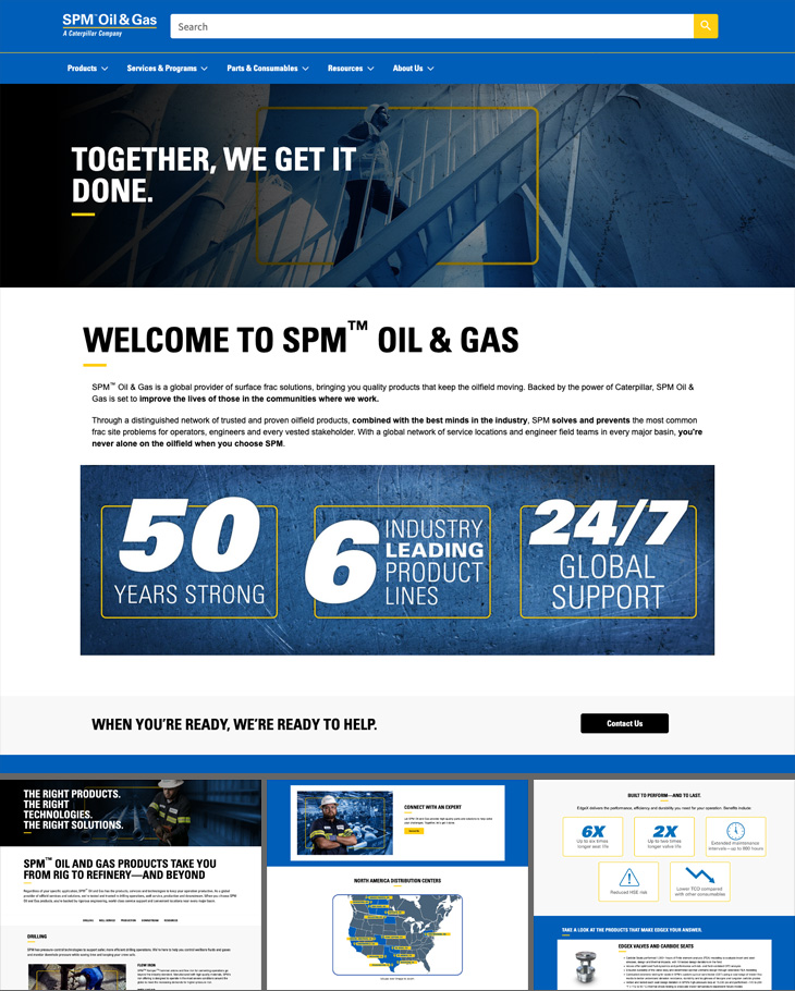 SPM Oil & Gas Website